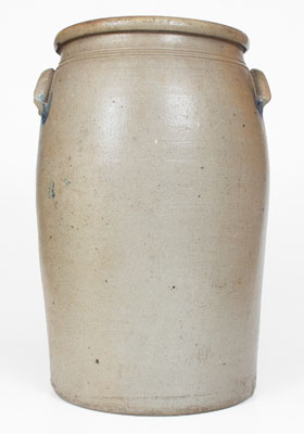 Rare 10 Gal. WILLIAMS & COUCH / NEW GENEVA, PA Stoneware Jar w/ Double Stencil