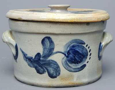 JOHN BELL / WAYNESBORO, Pennsylvania, Stoneware Butter Crock