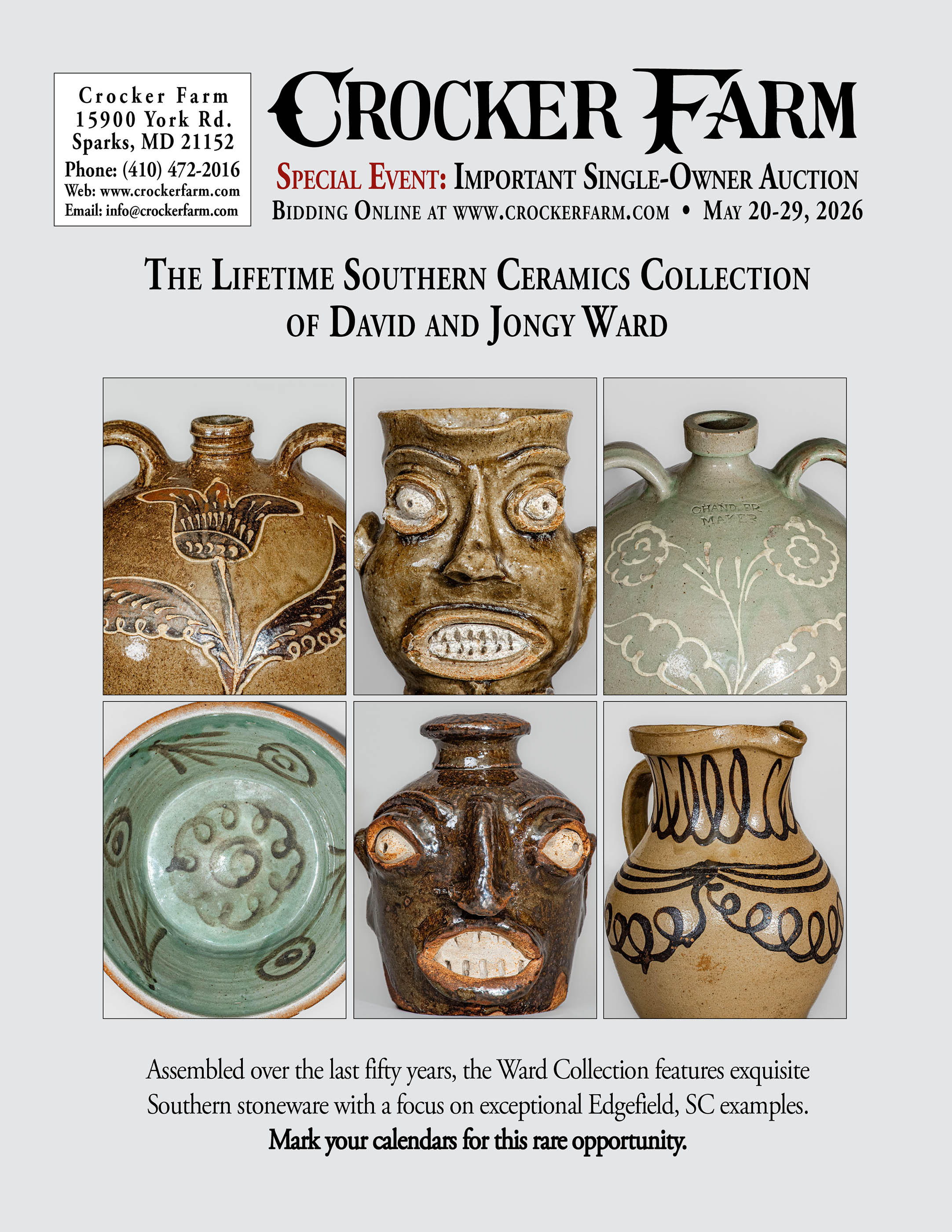 The Lifetime Southern Ceramics Collection of David and Jongy Ward