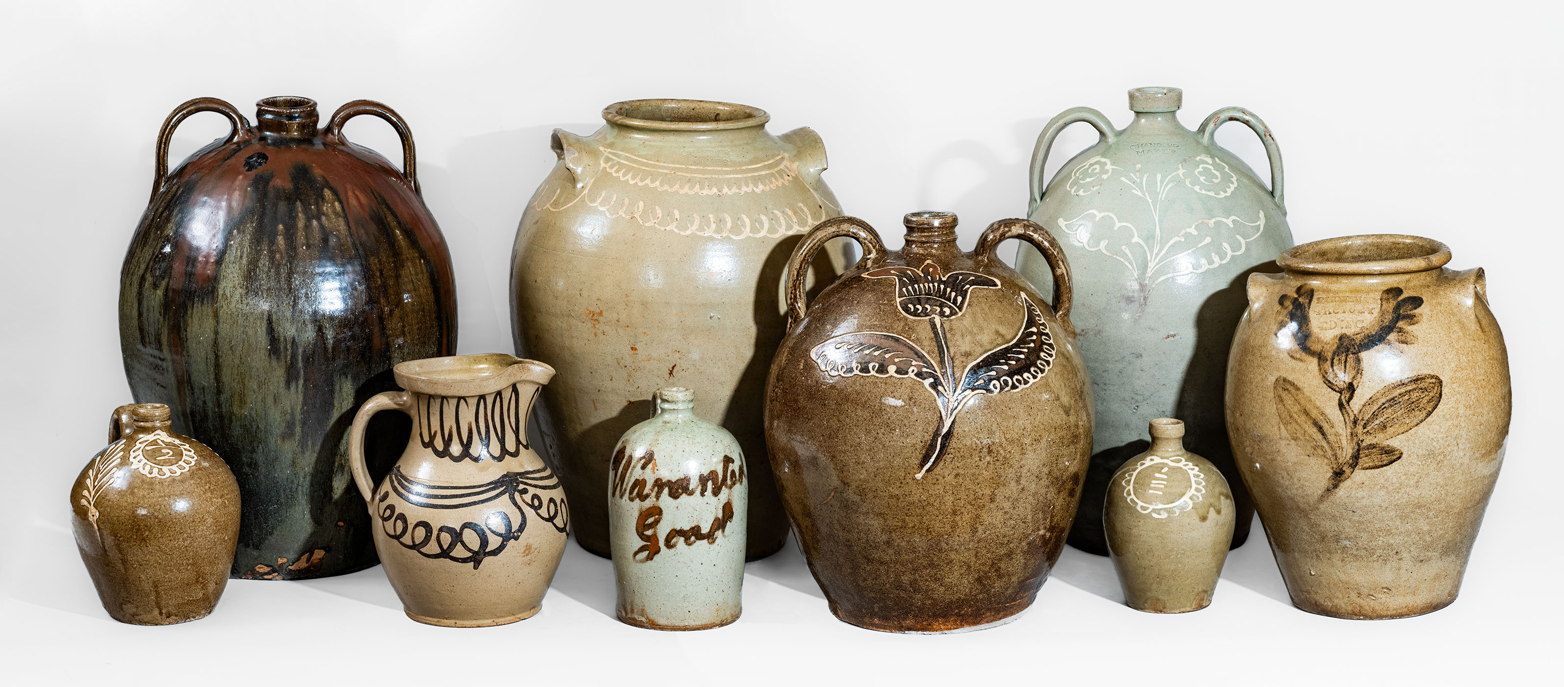 Extremely fine slip-decorated works from the Ward Collection