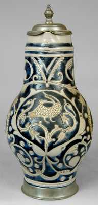 Westerwald Stoneware Pitcher.