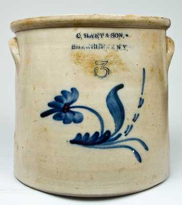 C, HART & SON / SHERBURNE, NY Stoneware Crock