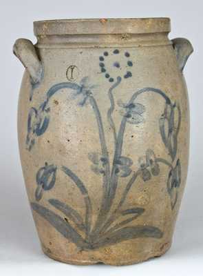 Stoneware Jar, attributed to Samuel Bell, Strasburg, VA.