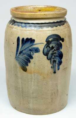 Remmey, Philadelphia, Cobalt-Decorated Stoneware Jar