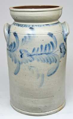 Cobalt-Decorated Stoneware Churn, Remmey, Philadelphia.