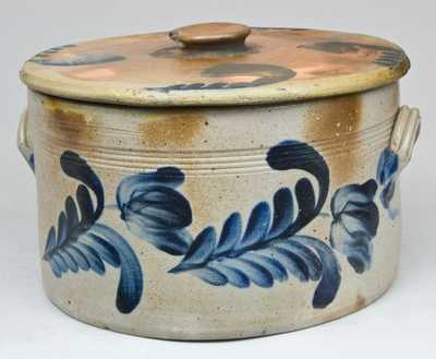 Stoneware Cake Crock with Lid, Remmey, Philadelphia.