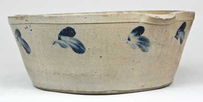 Stoneware Milkpan with Impressed Star, Baltimore, MD.