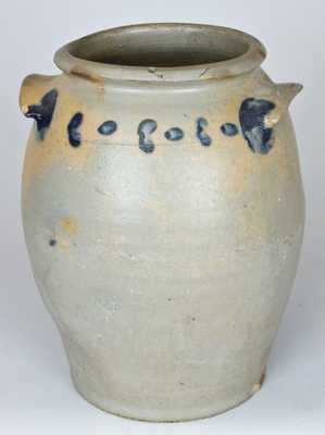 Alexandria Stoneware Jar, Stamped 