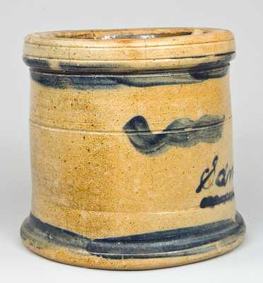 Cobalt-Decorated Stoneware Presentation Mortar, Western PA origin.