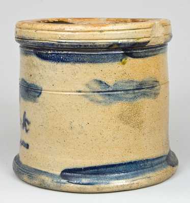 Cobalt-Decorated Stoneware Presentation Mortar, Western PA origin.