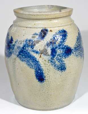 Alexandria Stoneware Jar, Stamped 