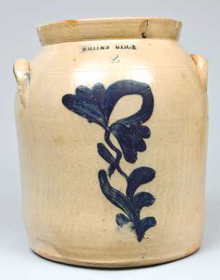 Cobalt-Decorated Stoneware Jar, Stamped