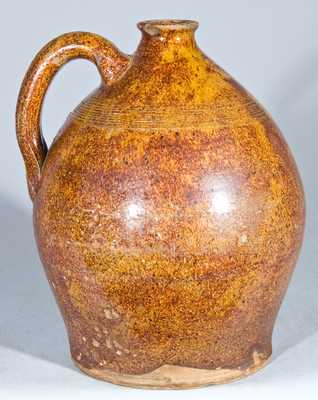 Glazed Redware Jug, New England origin.