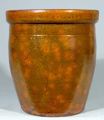 Glazed Redware Jar, probably Gonic, NH.