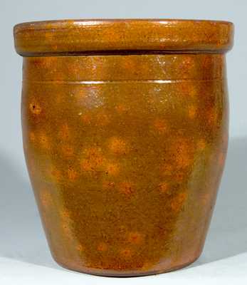 Glazed Redware Jar, probably Gonic, NH.