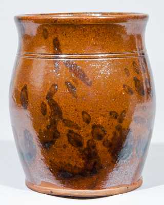 Glazed Redware Jar, Pennsylvania origin.