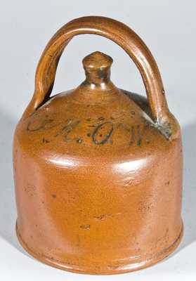 CT Stoneware Presentation Bank w/ Incised Bird, Dated 1812.