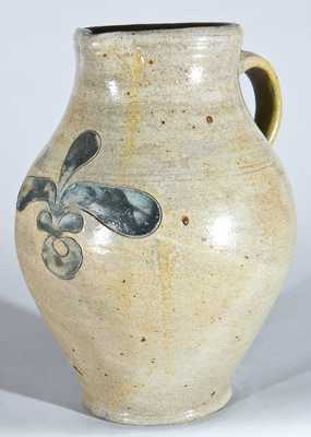 Incised Stoneware Pitcher, probably Remmey, Manhattan, NY