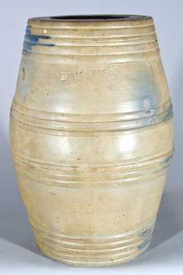 Antique Stoneware Water Cooler, Stamped 