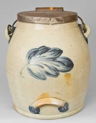 COWDEN & WILCOX / HARRISBURG, PA Stoneware Batter Pail w/ Grapes