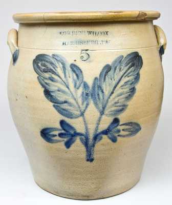 COWDEN & WILCOX / HARRISBURG, PA Stoneware Cream Jar