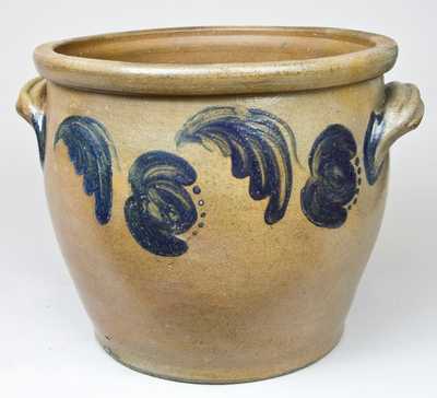 Cobalt-Decorated Stoneware Jar,