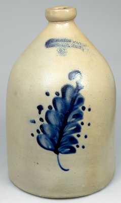 F.B. NORTON & CO. / WORCESTER, MASS Cobalt-Decorated Stoneware Jug