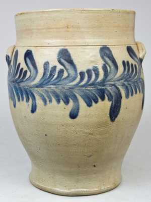 Stoneware Jar, Stamped 