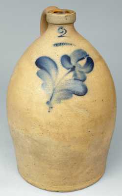 Cobalt-Decorated Stoneware Jug, Stamped