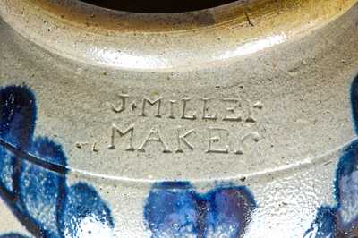 J. MILLER/ MAKER, Strasburg, VA Stoneware Jar Dated 1836