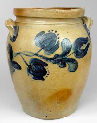 Cobalt-Decorated Stoneware Jar,