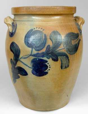 Cobalt-Decorated Stoneware Jar,