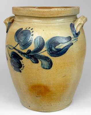 Cobalt-Decorated Stoneware Jar,