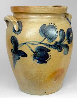 Cobalt-Decorated Stoneware Jar,