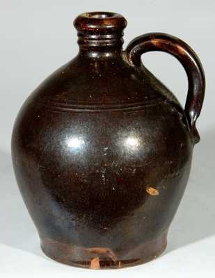 Glazed Redware Jug, Chambersburg, PA.