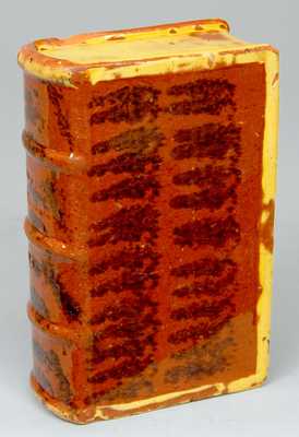 Slip-Decorated Redware Book, 