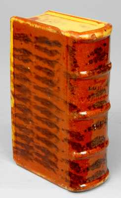 Slip-Decorated Redware Book, 