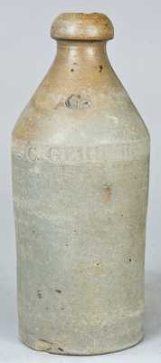 Baltimore Stoneware Bottle, Stamped "C. GERBER / G."
