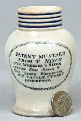 English Pottery Mustard Jar.