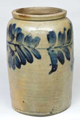 H. Myers, Baltimore Stoneware Jar, 1 1/2 Gal.