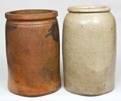 Two American Stoneware Crocks, 19th century