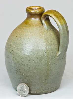 Small Rust-Dipped Ovoid Stoneware Jug, Midwestern or Tennessee