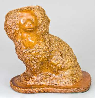 Rockingham-Glazed Ohio Stoneware Spaniel