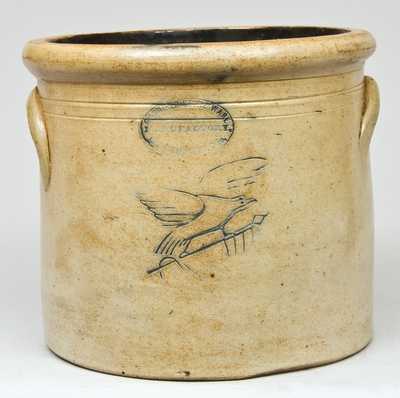 Gardiner, ME Stoneware Crock with Impressed Eagle