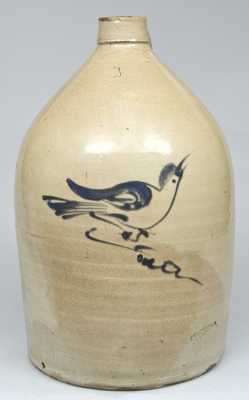 Attributed Fulper Bros., Flemington, NJ Stoneware Bird Jug