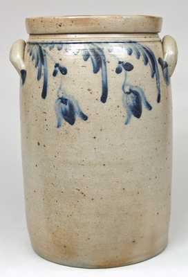 Baltimore Stoneware Crock with Floral Decoration
