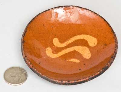 Slip-Decorated Redware Toddy Plate