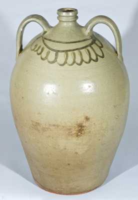 CHANDLER MAKER Double-Handled Edgefield Stoneware Jug