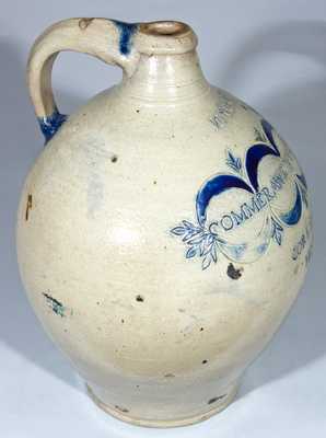 COMMERAWS STONEWARE Jug, Thomas Commeraw, New York
