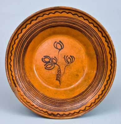 Early Hagerstown, MD Redware Bowl, attributed to Peter Bell